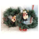 2 Snowmen Wreaths