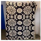 Woven Bedspread w/Fringe Approx 72' x 80'