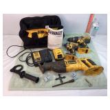 DeWalt Sawzall, 1/2' Hammer/Drill Driver, & Misc