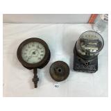 Vtg Westinghouse Electric Meter & Belknap Gauge