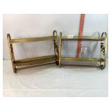 2 Metal Hanging Shelves