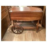 Antique Wooden Tea Cart