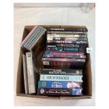 Assorted DVDs, CDs & VHSs