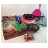 Tupperware, Pyrex, Skillets & Plasticware