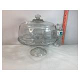 Glass Cake Plate & Dome