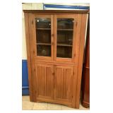 Antique Shaker Style Corner Cabinet, No Key