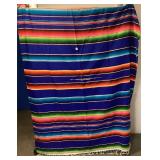 Mexican Scarpe Blanket Approx 5' x 7'