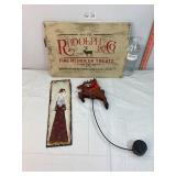 Wooden & Slate Christmas Signs & Weighted Reindeer