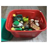 Assorted Fluids w/Tote