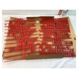 Plastic Letters & Numbers