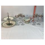 2 Tier Spode Server & Traditions Holiday Dishware