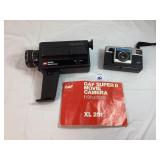 Gaf Super 8 Movie Camera & Kodak Instamatic X15