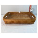 Longaberger Rectangular Basket w/Protector