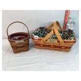 Longaberger 1989 Inaug, 1996 Holiday Cheer Baskets
