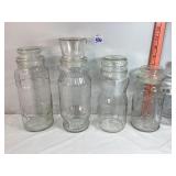 Mr. Peanut Planters Glass Canisters