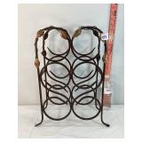 Metal Leaf Wine Rack
