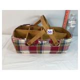 Longaberger Basket w/Dividers & Liner