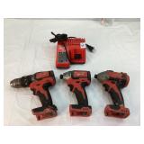 Milwaukee 1/2' Hammer Drill, Impact Drivers, Charg