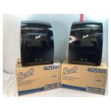 2 Scott Rolled Hand Towel Dispensers