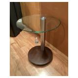 Round Glass Side Table