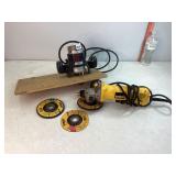 JC Penny 0.5hp Router & DeWALT Grinder