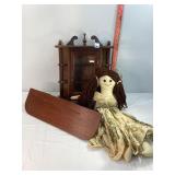 Mini Wall Curio, Shelf & Doll