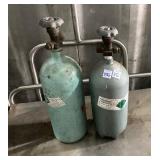 2 Argon Compressed Gas Bottles