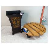 Plant Caddy & Plant Vase