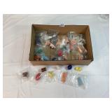 Ceramic Red Rose Tea Figures