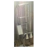 Metal Shelf, Heat Lamp & Misc