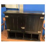 Black Wooden Wall Cabinet