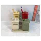 Ceramic Condiment Serving Set