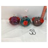 Mosaic Glass Hummingbird Feeders