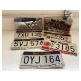 Assorted WV License Plates