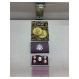 1990 US Mint Proof Set & Sacagawea Book-2 Coins