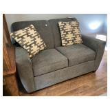 LAZ Boy Loveseat Blueish Gray, New w/Tag SEE DESC