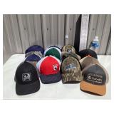 Assorted Hats & Hat Rack