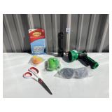 Spray Nozzle, Command Strips, Flashlight & Misc