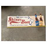 Metal Shiner Beer Adv Sign