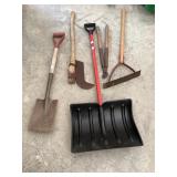 Snow Shovel & Asst Hand Tools