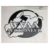 Metal WVAA Auctioneer Sign