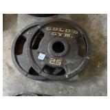 2 - 25lb Metal Weight Plates