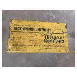 Metal WVU Morgan Co Ag Sign