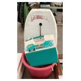 Cooler, Boogie Board & Tub