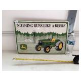 Metal John Deere Nothing Runs Like a Deere Sign