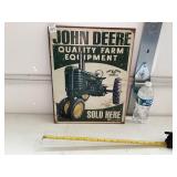 Metal John Deere Sold Here Sign