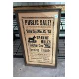 Public Auction Sale Bill