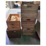 5 Wooden Orchard Boxes