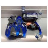 Adult Snorkel Mask & Fins Small to Medium