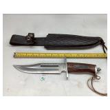 Handmade Bowie Knife w/Sheath